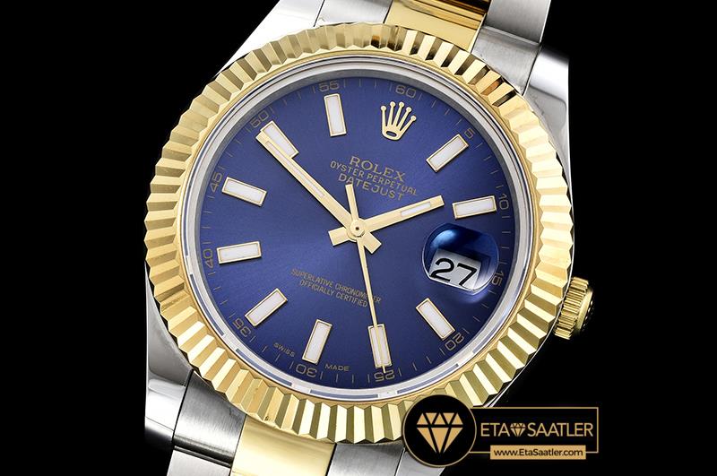 R2DJ0202B - DJ2 41mm Oyst YGSS Blue Stk BP A3136 Mod 01.jpg modelleri R2DJ0202B - DJ2 41mm Oyst YGSS Blue Stk BP A3136 Mod - 01.jpg